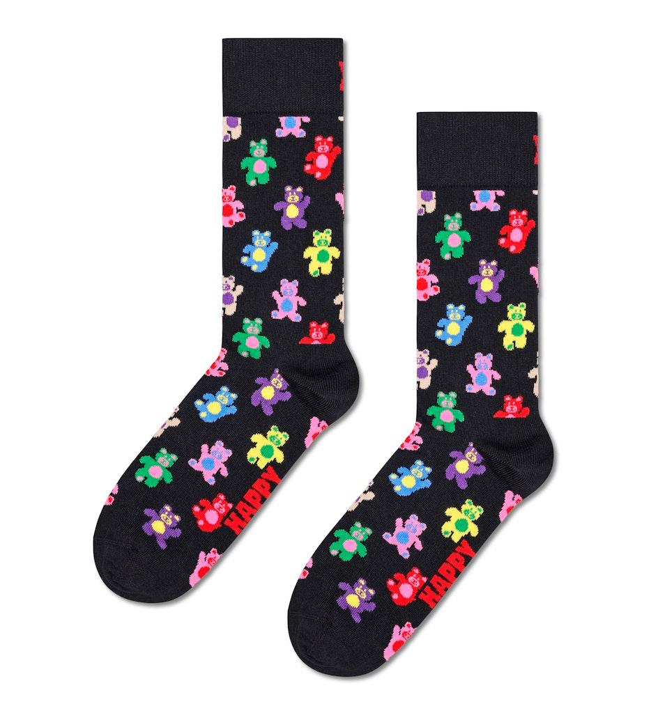 Teddy Bear Sock Schwarz 36-40