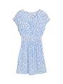 Kleid mit Batik-Muster 152 A-Linie - Fresh Blue Tie Dye Circle