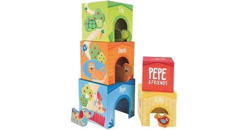 Hape - Pepe und Friends Stapelturm