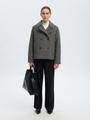 SLFALMA BOUCLE WOOL BLEND JACKET NOOS 40 - Medium Grey Melange