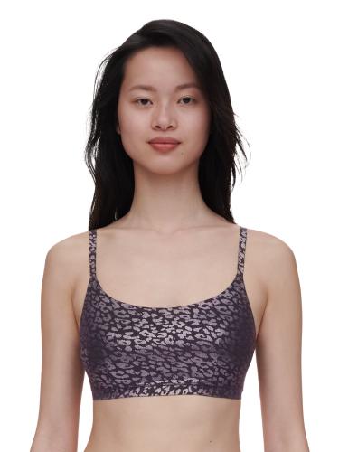SOFTSTRETCH Bustier mit Rundhalsausschnitt M/L - Ink Shimmer Print