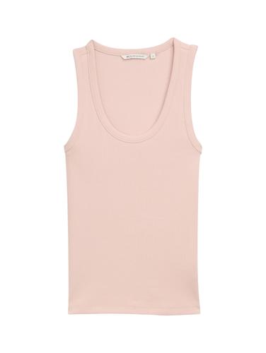 Top mit Rippstruktur XXL Slim Fit - Rose Smoke