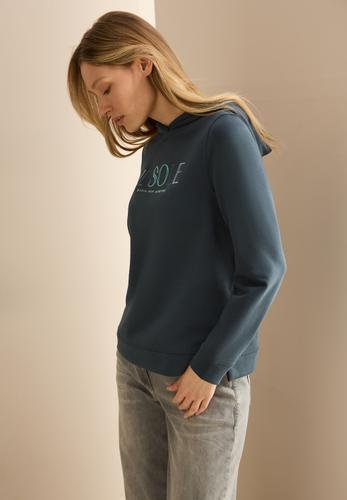 Hoodie mit Stickerei S - Slate Khaki