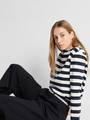 SLFESSENTIAL LS STRIPED BOXY TEE NOOS L Box Fit - Dark Sapphire