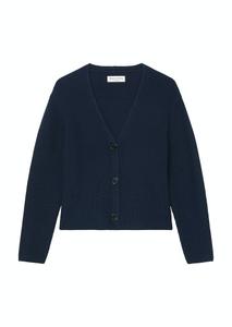 V-Neck-Cardigan relaxed Blau S