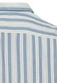 Streifenhemd aus reiner Baumwolle XL Regular Fit - Elemental Blue