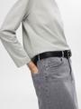 SLFKRISTA-GERDA HW L GREY MAX SKIRT NOOS 34 - Light Grey Denim