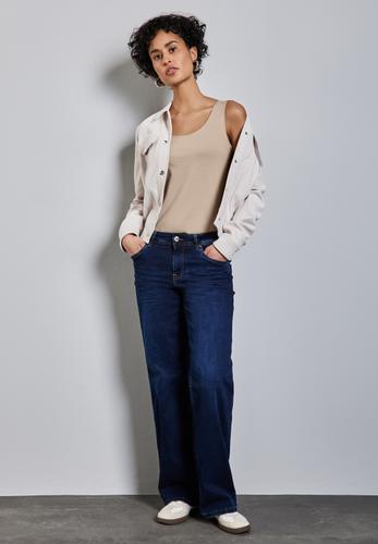 Basic Top in Unifarbe 36 - Cotton Beige