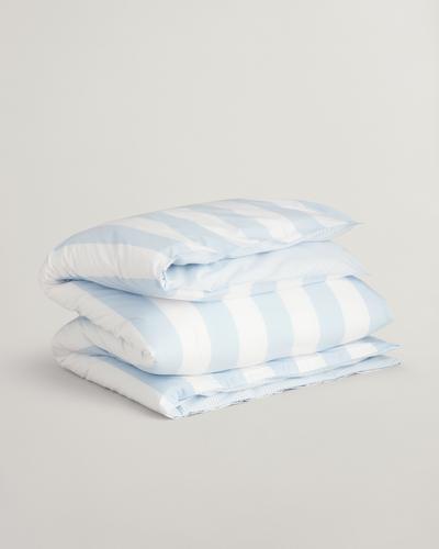 Perkal-Einzelbettbezug mit Streifen 135X200 - Rich Blue