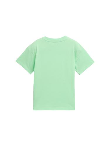 Oversize T-Shirt mit Print 92/98 Oversized Fit - Soft Neo Green
