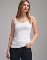 OPUS Tanktop »Ina« mit schmalen Trägern - Weiß / 38