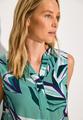 Gemusterte Bluse M - Adriatic Green