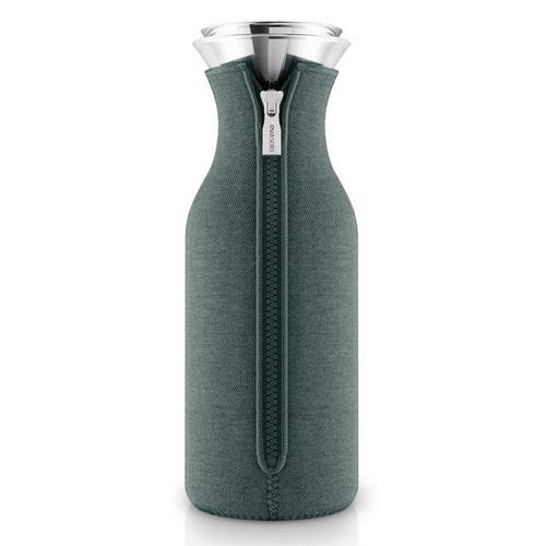 Eva Solo Karaffe »mit Manschette Glas/Edelstahl/Stoff Petrol 1 L«, 1 l