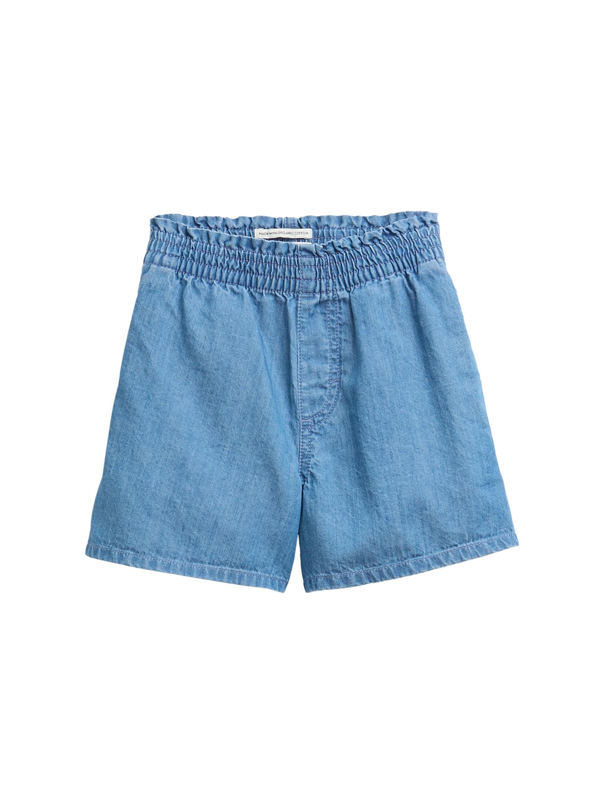 Jeans Shorts mit elastischem Bund 98 Regular Fit - Light Stone Bright Blue Denim