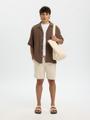 SLHREGULAR-HARVEY SUMMER SHORTS L Normal geschnitten - Oatmeal