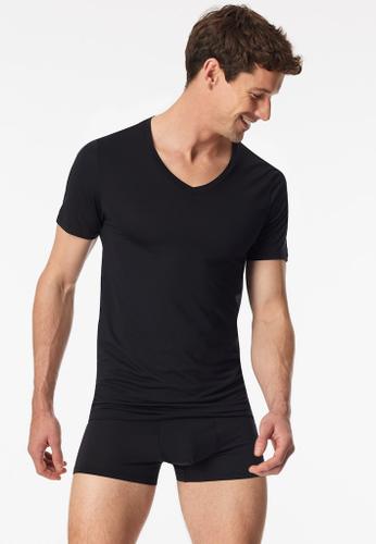 Shirt V-Ausschnitt Schwarz 6