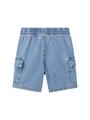 Cargo Jeansshorts mit recycelter Baumwolle 110 Regular Fit - Light Stone Blue Denim