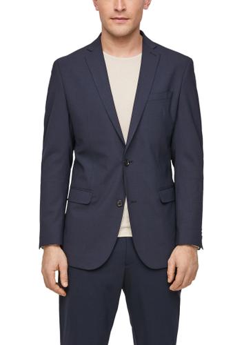 Indoor-Sakko 40 Slim Fit - Blau