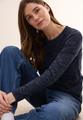Strukturpullover L - Heather Universal Blue