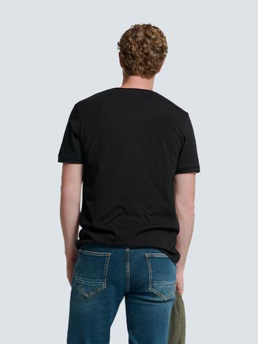 T-Shirt Crewneck Slub Schwarz XL