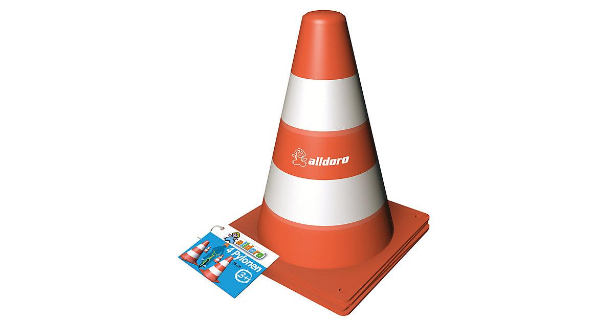 Pylonen, 4er Set Gartenspielzeug mehrfarbig