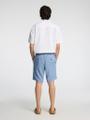 SLHREGULAR-BRODY LINEN SHORTS NOOS Blau S