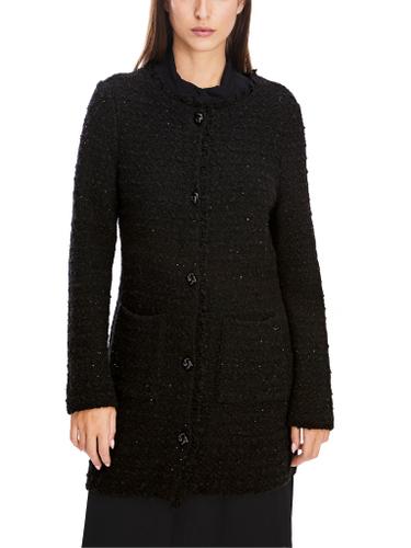 In Deutschland gestrickter Cardigan Schwarz 40