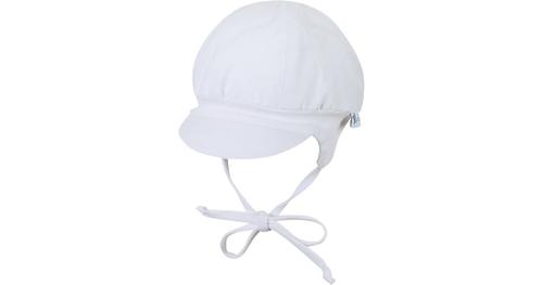 Baby Schirmmütze mit UV-Schutz weiß Gr. 45