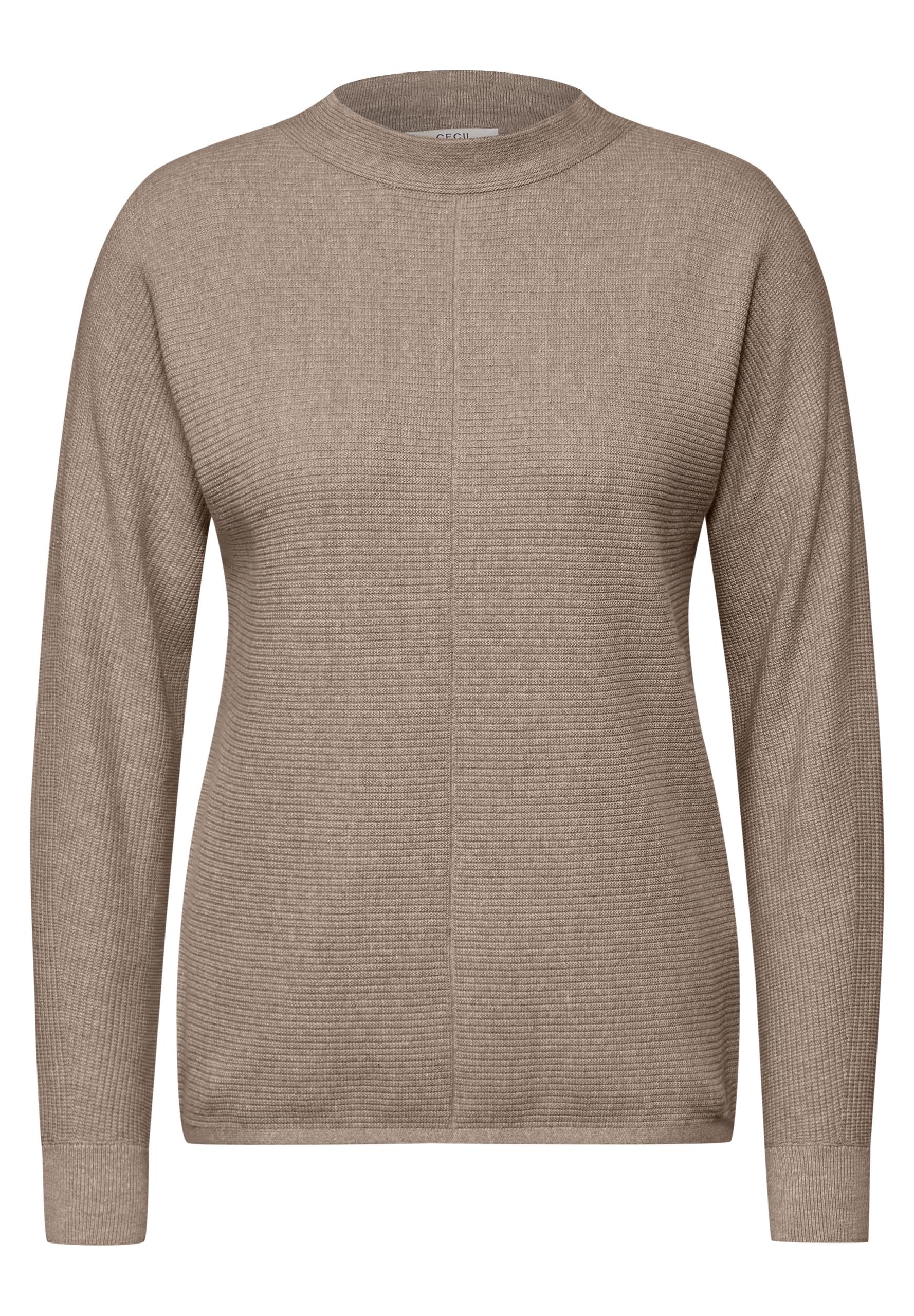 Strukturmix Dolman Pullover XXL - Milky Caramel Melange