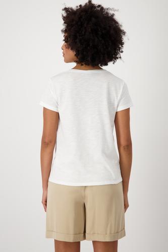 T-Shirt mit Schmuckschrift 36 - Cream