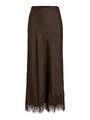 VIELLETTE HW ANKLE LACE SKIRT - NOOS 36 - Coffee Bean