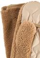 Teddy Handschuhe in einem Materialmix S Regular Fit - Caramel
