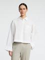 SLFASTHA LS CROPPED BOXY SHIRT NOOS 38 Verkürzt - Bright White