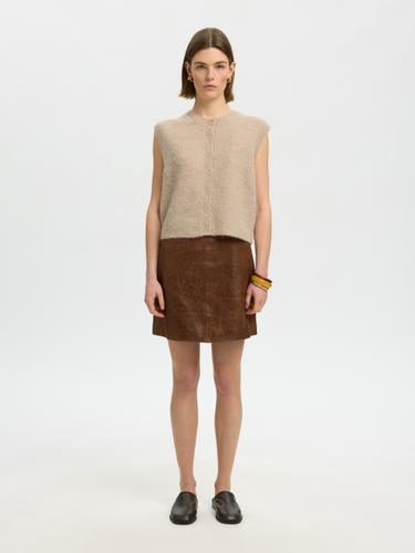 SLWLULU SL BUTTON O-NECK VEST NOOS XL Normal geschnitten - Birch