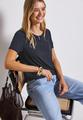 Jersey-Shirt mit Cut-Out 38 - Deepwater Blue