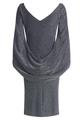 Cocktailkleid 40 Figurnah - Dunkelblau/grau