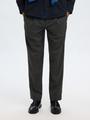 SLH190-REG TAPERED LEROY PLEAT PANT NOOS XL Verjüngt - Dark Grey Melange