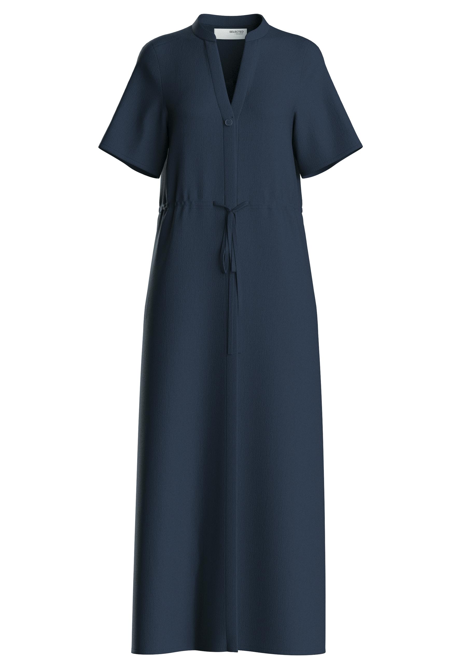 SLFVIVA-DAMINA SS ANKLE SUN DRESS NOOS 42 Normal geschnitten - Dark Sapphire