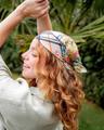 Nickituch Seidentuch mit FRAAS Plaid Karo und Tier-Print OS - Organic Green