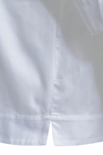 Blouse w collar + half placket, 1/2 sleeve Weiß 36