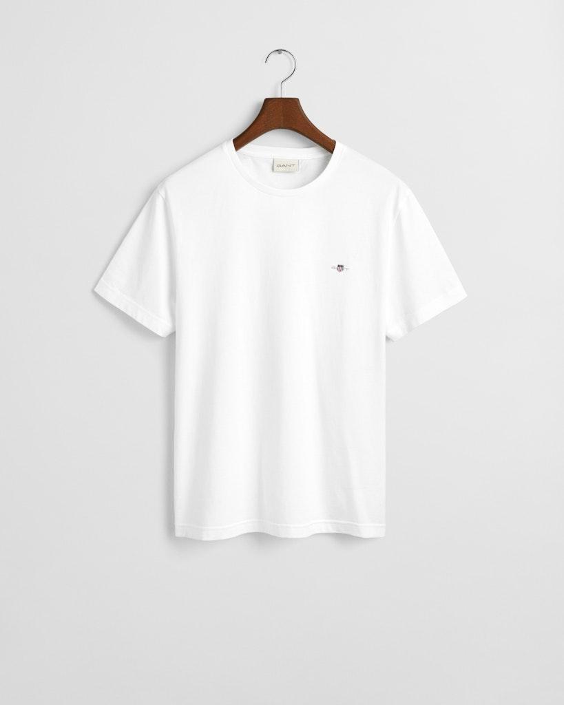 Regular Fit Shield T-Shirt Weiß M