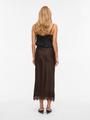 VIELLETTE HW ANKLE LACE SKIRT - NOOS 36 - Coffee Bean