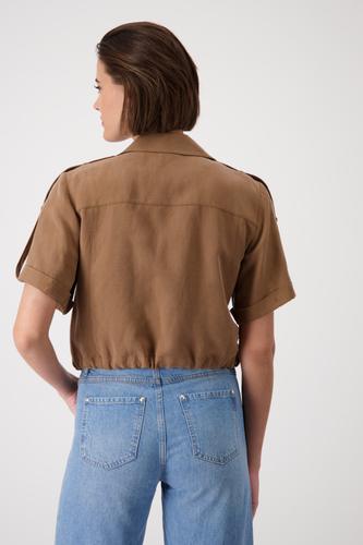 Jacke mit Pattentaschen 36 - Brandy