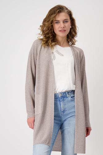 Stricküberwurf mit Lurex 36 - Dark Linen
