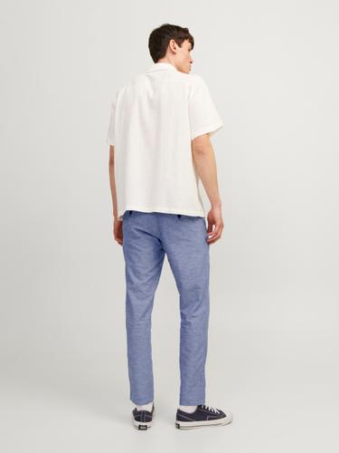 JPSTACE SUMMER LINEN BLEND CHINO PANT SN 34/32 Verjüngt - Faded Denim