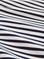 Langarmshirt mit Streifenmuster XL Regular Fit - Navy White Stripe