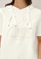 Kapuzenshirt mit Wording L - Vanilla White