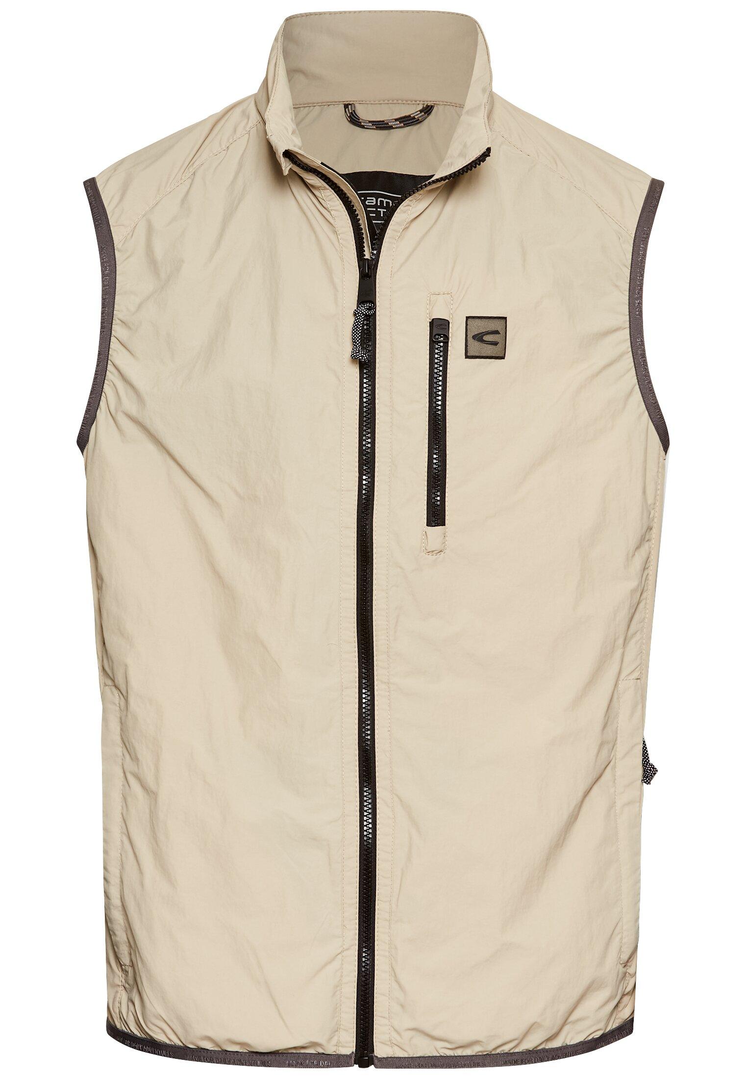 Outdoorweste mit Stehkragen 48 Regular Fit - Beige