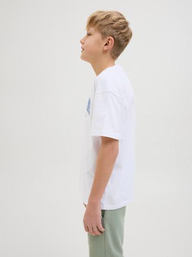 JJDETROIT TEE SS CREW NECK JNR Weiß 152