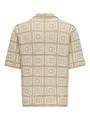 ONSBART RLX 5 SS SHIRT KNIT NOOS L Locker geschnitten - Silver Lining